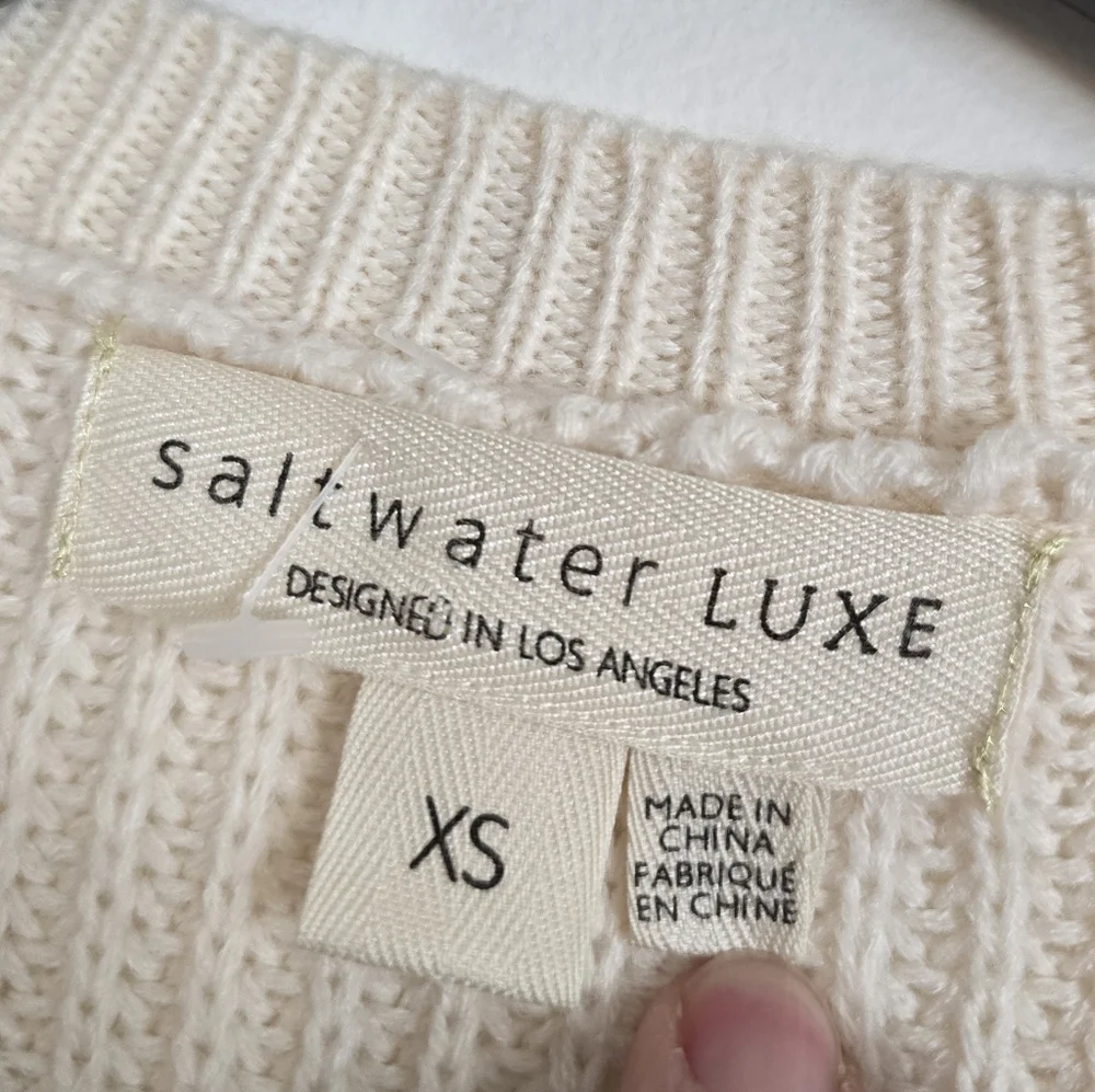 Saltwater Luxe Charmed Sweater Natural XS